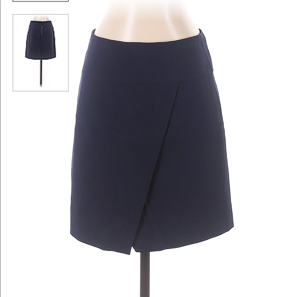 J crew navy skirt size 2